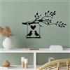 Wallity Hanah Home Elegante accessorio decorativo da parete in metallo nero, 44 x 70 cm, 100% metallo, spessore 1,5 mm, leggero e facile da appendere, perfetto per decorazioni moderne
