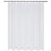 Mrs Awesome Tenda da doccia con 6 magneti PEVA 8 G, in plastica spessa e resistente, impermeabile, 177,8 x 177,8 cm, trasparente
