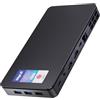 Mele Overclock X2 Mini PC N150 con 32 GB RAM, 512 GB Storage, UHD Graphics, uscita 4K HDMI & USB-C, design ultra compatto, LAN Gigabit, montaggio VESA, accensione automatica