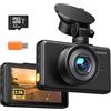 iZEEKER 2.5K Dash Cam Auto, Telecamera per Auto 1440P QHD con Scheda SD 32G, Dashcam IPS 3, Visione Notturna, WDR, Grandangolo 170°, Registrazione in loop, Sensore G, 24H Monitor di Parcheggio