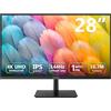 Z Z-Edge Z-Edge Monitor Gaming 4K da 28 pollici UHD 3840 x 2160 144 Hz, Schermo da Gioco IPS da 1 ms MPRT, 300 cd/m², FreeSync, HDR10, DP e HDMI, VESA Compatibile, Nero