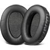 SOULWIT Cuscinetti Auricolari in Pelle d'Agnello Ricambio per Sony WH-CH700N/MDR-ZX780/MDR-ZX770/MDR-10R Over-Ear Cuffie, Padiglioni con Schiuma ad Alta Densità - Nero