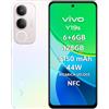 VIVO Y19s, Smartphone 6+6GB RAM, 128GB ROM, Cameraphone 50MP, AI modalità notte, 6.68", 44W Ricarica veloce, Batteria da 5150 mAh, NFC, Dual SIM, Luce Dinamica, IP64