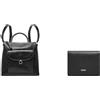 Fossil Donna Parker Borsa in pelle nera e portafoglio Logan, Set