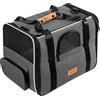 CADOCA® Trasportino Gatto Cane Auto Borsa Animali Domestici Tracolla e Ciotola Zaino per Cani Cuccia Gatti Viaggio Macchina Box per Trasporto