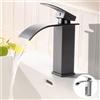 Eozakavod Cascata Rubinetto per Bagno Miscelatore Lavabo Monocomando (Grigio)
