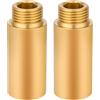 Flintronic 2 Pezzi Prolunga in Ottone, 1/2 Pollici x 50 MM, Raccordo Prolunga di Collegamento Filettatura in Ottone,Prolunga per Tubo Filettato Per Acqua Potabile e Riscaldamento Installazione