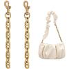 UNICRAFTALE 2Pcs Catena di Prolunga per Borsa In Lega 17.2cm Estensori per Cinghia per Borsa Dorata Anticata con Moschettone Girevole Accessori per Tracolla A Catena di Ricambio per Borsa