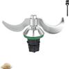 XUNNIU Lame per Impasto per Thermomix Bimby TM5 TM6 TM7, Accessori di Ricambio per Gruppo Coltelli Bimby TM7 TM6 TM5, Lama per Impastare in Acciaio Inox, Pulizia Veloce, Nessun Residuo Di Pasta