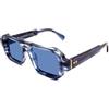 X-LAB XLAB Moreton occhiali da sole, 51mm, blu striato/Azzurro, Unisex
