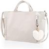 GENHH Borse Tote Velluto a Coste Borsa Mare Donna Tracolla Regolabile con Cerniera Grande Tote Bag per Spiaggia Spesa Palestra Viaggi Vacanze (Beige)