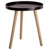 DRW Tavolino in PP e MDF in nero e naturale
