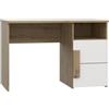 Forte Arkina Scrivania con 1 anta, materiale in legno, rovere artigianale + bianco, L x A x P: 110,2 x 75,3 x 60 cm