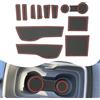 YEE PIN Mokka B Mokka E Tappetini in gomma compatibili con Opel Mokka B Mokka E 2021-2023 2024, tappetini Mokka E antiscivolo per console centrale, scatola di immagazzinaggio interno (rosso)