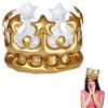 TFSYLISA 2 pezzi corona gonfiabile, corona di compleanno, accessorio per costume di carnevale, per bambini e adulti, decorazione di compleanno