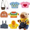 Jinfanshurich Vestiti per Capibara di 23 cm, con 5 vestiti, cappello e 2 borse, vestiti per Capibara, giocattolo educativo per bambine/bambini dai 3 anni in su