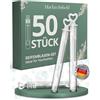Hochzeitsheld® Bolle di sapone per matrimonio, 50 pezzi, perfette come ufficio di registro o decorazione per matrimoni, riempite con bolle di sapone e pronte all'uso