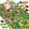 JOYIN Tappetino da Gioco per Bambini con 12 Veicoli Tappeto per Sala Giochi Jumbo, Gioco di Finta Città