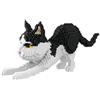 alltogetho Set Di Mattoncini Micro Alltogetho Mucca Nera E Bianca E Gatto