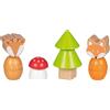 goki 58336 - Set di 14 Blocchi a Vite in Legno, 9 cm x 5 cm, a Partire da 2 Anni