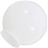DECOMELODY Paralume Sferico in Vetro Bianco Latte per Ventilatore da Soffitto Ricambio Lampada per Camera da Pranzo Design Minimalista Facile da