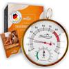 ALPENHAUCH Termometro igrometro per sauna [funzione 2 in 1] - Termometro da sauna particolarmente preciso con vetro temperato