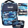 fcp Schoolpack Zaino + Diario + Astuccio 3 zip Completo Compatibile con Fortnite omaggio impermeabile usa e getta
