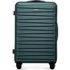 WITTCHEN Skyspeed Line Valigia grande Valigia rigida ABS Valigia grande Rolling Trolley Check-In Valigia da viaggio Serratura a combinazione Manico telescopico 4 Ruote Verde Ryanair/ITA Airways