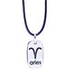 NILUXE DESIGN-Ciondolo segno dello zodiaco - ciondolo oroscopo - ciondolo oroscopo in argento - ciondolo costellazione in argento - collana oroscopo per uomo e donna (Ariete)