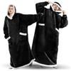 BTONGE Felpa Coperta con Cappuccio Gigante, Oversized Wearable Blanket Sweatshirt, Felpa da Indossare per Donne e Uomini, Coperta Indossabile per Adulti, Sherpa con Maniche e Tasca