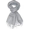 LORENZO CANA Luxury 9320811 - Sciarpa da uomo, 100% lino, colore: grigio, 52 cm x 180 cm, in fibra naturale