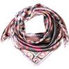 Lorenzo Cana - Lussuoso foulard da donna di seta con lavorazione a stampa, 100% seta, 90 x 90 cm, colori armoniosi, 89033