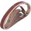 QUARKZMAN 25mm x 762mm Nastri Abrasivi, 10Pz 120 Grana Carta Vetrata per Levigatrice Ossido di Allumina Per Lavorazione Legno, Lucidatura Metalli, Affilatura Coltelli
