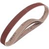 QUARKZMAN 30mm x 533mm Nastri Abrasivi, 3Pz 80 Grana Carta Vetrata per Levigatrice Ossido di Allumina Per Lavorazione Legno, Lucidatura Metalli, Affilatura Coltelli