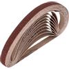 QUARKZMAN 13mm x 457mm Nastri Abrasivi, 10Pz 40 Grana Carta Vetrata per Levigatrice Ossido di Allumina Per Lavorazione Legno, Lucidatura Metalli, Affilatura Coltelli