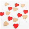Logbuch-Verlag Decorazione da Tavolo 24 Pezzi a Forma di Cuore Bianco Oro Rosso Decorare tavoli Fai da Te bricolage Matrimonio Comunione Decorazioni Set Legno Festa Amore Coppia Anniversario