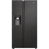 Haier Side by Side 90 SERIE 5 Frigorifero Frigorifero/Total No Frost/Smart HON-App/Humidity Zone/XXL Contenuto utile/Silenzioso solo 36 dB (A) / Distributore di acqua e cubetti di ghiaccio / Acciaio inossidabile nero