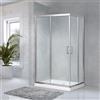 Arcdesign Selection Cabina doccia 70X100 adattabile con profilo flat alluminio cromo lastra cristallo 6 mm due ante scorrevoli h 195