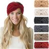 DRESHOW 6 Pezzi Fasce per Capelli Tessuto di Lana Turbante Fascia da Donna Invernale Accessori Cerchietti per Donna Ragazze