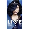 Schwarzkopf LIVE Tinta per capelli intensa, colore blu permanente per capelli, siero vibrante integrato, blu cosmico 090