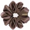 Edealiss Silk Scrunchies, elastici per capelli in 100% seta, elastici per treccia, supporto per coda di cavallo, fascia per capelli in seta, scrunchies con forte tenuta per donne e ragazze (marrone)