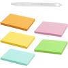 KQDRAVINE 500 Sticky Notes A7, Autocollante Post-Blocchi di Appunti 7,4 x 10,5 cm con Indizi, per Lasciare Messaggi, per Imparare Parole (5 Colori per Confezione)