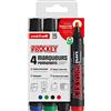 uni-ball - pennarelli per lavagna a fogli mobili Uni Prockey, 4 colori