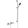 Ideal Standard Ceratherm T25 N rubinetto vasca esterno con termostatico, A8540AA, Ceratherm T25 N cromo/nero [Rubinetteria Bagno > Rubinetteria Doccia]