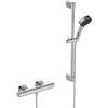 Ideal Standard Ceratherm T25 N rubinetto vasca esterno con termostatico, A8537AA, Ceratherm T25 N cromo/nero [Rubinetteria Bagno > Rubinetteria Doccia]