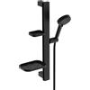 Ideal Standard Alu+ doccia con asta e mensola, 2 tipi di getto, BE226XG, Alu+ silk black [Rubinetteria Bagno > Set Doccia]