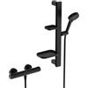 Ideal Standard Ceratherm Alu+ rubinetto doccia esterno con termostatico, BE227XG, Ceratherm Alu+ silk black [Rubinetteria Bagno > Rubinetteria Doccia]