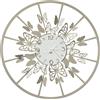 Arti & Mestieri Sfarfallio grande - Orologio da parete di Design 100% Made in Italy - in Ferro, diametro 60 cm (Sabbia e bianco marmo)