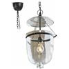 LOBERON® Lampada a sospensione Lanta, vetro, Ferro, A/Ø ca. 49/26 cm, trasparente