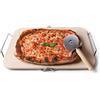 Excelsa Nonsolopizza Pietra Refrattaria per Cottura Pizza, Crema, 30.5 X 38 Cm
